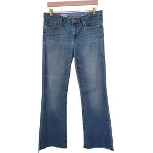 Gap Jeans Womens Size 10/30 Blue 1969 Bootcut Raw Hem